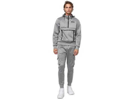 Chándale de Hombre para Fitness PUNCH Chándal Regular Fit Capucha Gris (L)