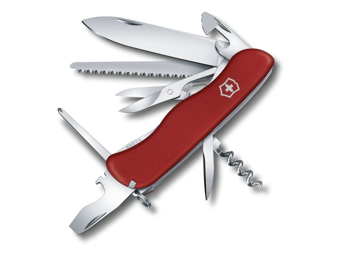 Canivete Swiss VICTORINOX Desplanador Blade Blade Swiss Army Clock Red 111 Mm Linero Lineal