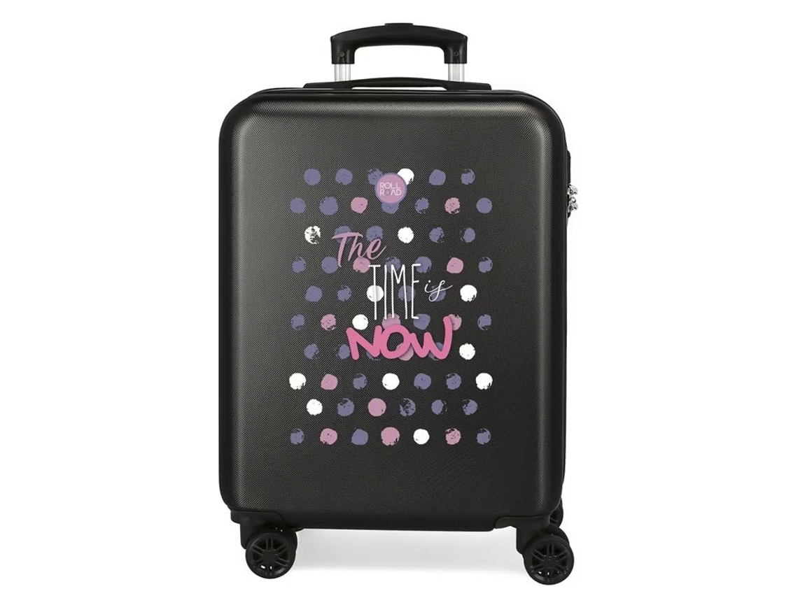 Maleta De Cabina Roll Road The Time Is Now Negro (55x38x20cm - 35l)