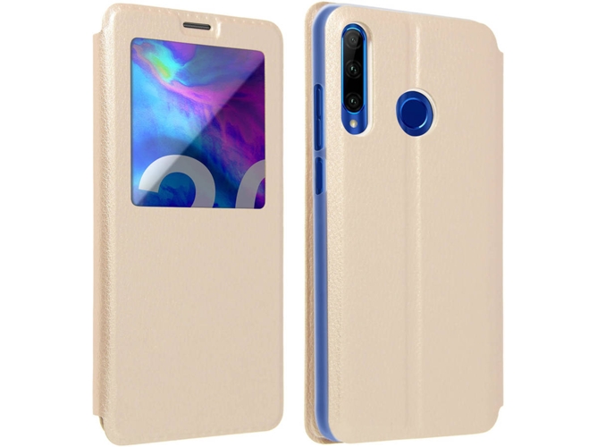 Funda Honor 20 Lite AVIZAR Window Dorado