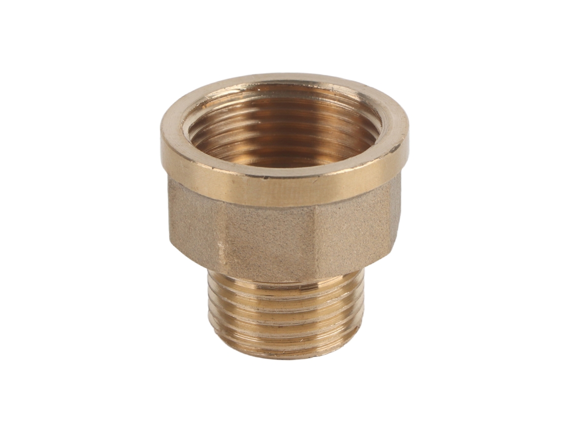 Adaptador Reductor De Tubo De Latón De 1/2 Bspt Macho A 3/4 Bspt Hembra Para Conexión Segura.