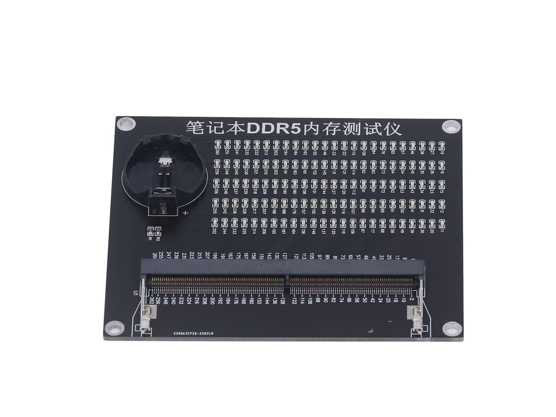 Tarjeta de prueba de memoria DDR5 para portátil con luz LED para reparación de placa base.
