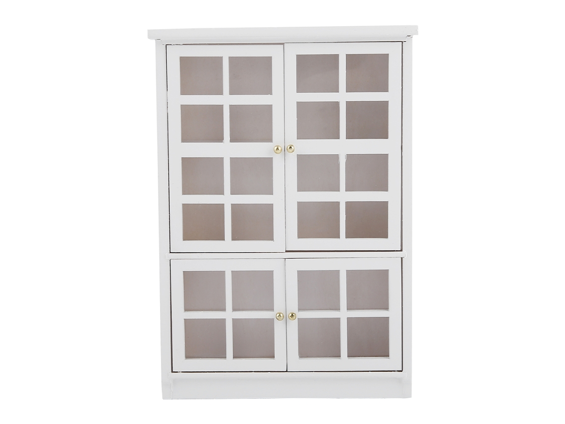 Vitrina Miniatura De Madera De 3 Niveles Para Casa De Muñecas A Escala 1:12