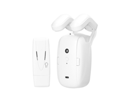 Motor inteligente para cortinas Tuya con Wi-Fi, apertura automática, control remoto mediante aplicación, compatible con Alexa y sensor de luz/temperatura.