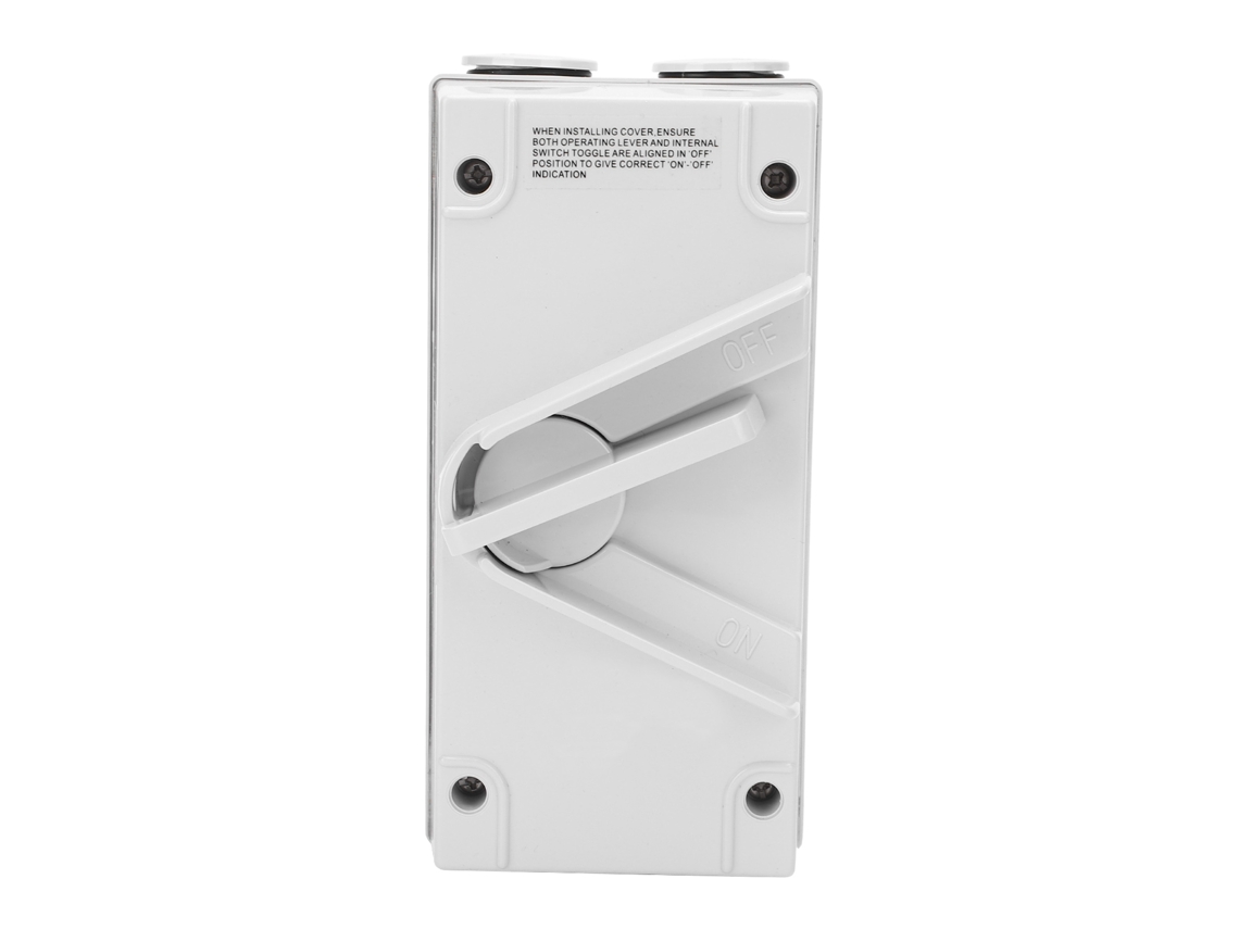 Caja de interruptores y tapa de enchufes impermeables para exteriores, material antipulpos PA66, ignífugo Cf-1p20a