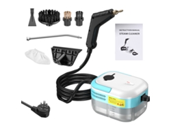 Limpiador A Vapor Portátil De 1200 W, Calentamiento Rápido En 15 S, Depósito De 1200 Ml, 7 Accesorios Para El Hogar, El Coche, La Cocina Y El Baño.