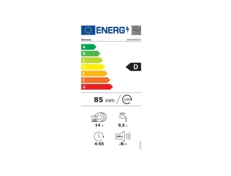 Lavavajillas Integrable SIEMENS SN53HS60CE (14 Cubiertos - 59.8 cm - Panel Inox)