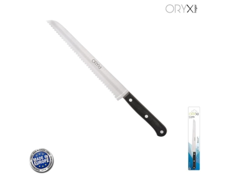 Cuchillo de Cocina Grenoble Panero Hoja Acero Inoxidable 20 cm Negro ORYX