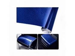 Película adhesiva de PVC impermeable 6D para coches, 30x400 cm, para motocicletas y automóviles, HENTEN HOME Azul