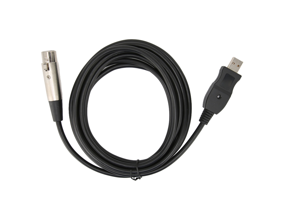 Cable Convertidor Usb A Xlr Con Tarjeta De Sonido Para Micrófono, Instrumento, Grabación Y Karaoke.