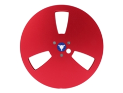 Carrete De Cinta Vacío De 7 Pulgadas Y 1/4 De Pulgada Para Grabadora De Cinta Abierta Teac Revox Studer, Aluminio, Rojo, 1 Unidad.