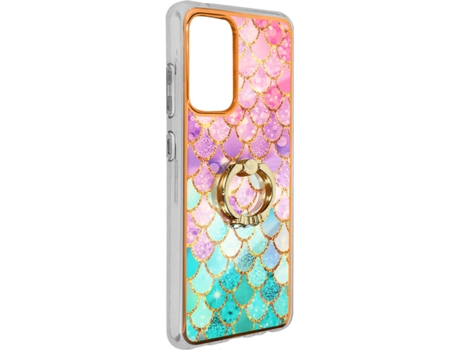 Carcasa Samsung Galaxy A52s AVIZAR TPU-IMD-MC-A525F Anillo Sujeción Multicolor