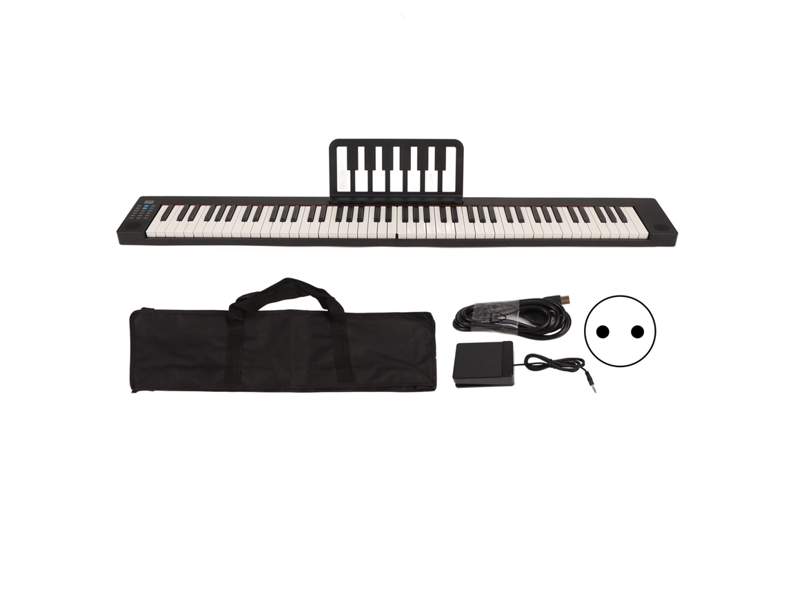 Piano Plegable Inteligente De 88 Teclas, Teclado Eléctrico Portátil Bluetooth