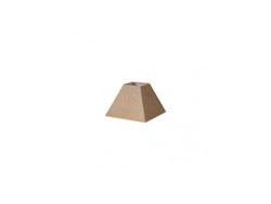 Pantalla Piramide Divos E27 Marron 20dx10dx15h Saco-yute