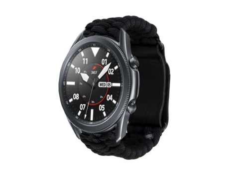 Correa Pulsera Fio Trenzado para Garmin Forerunner 645 Negro