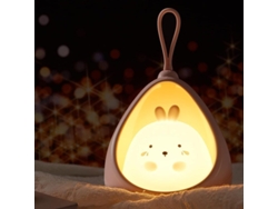 2026-luz Nocturna Conejo Recargable, Inducción Portátil Led Con Cable Usb, Rosa