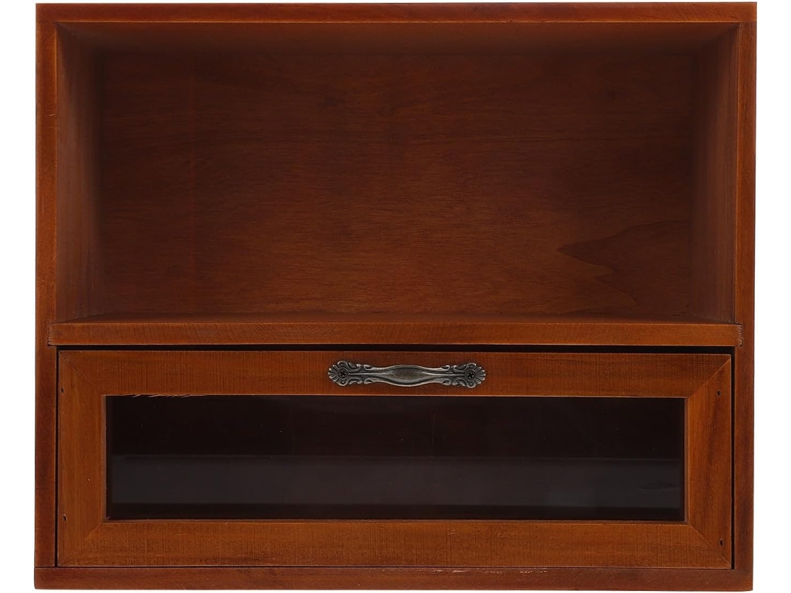 Cajón Organizador Madera Acrílico Oficina Estilo Retro Capacidad Resistente Desgaste Práctico Hogar Gran Al