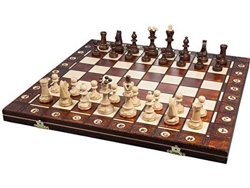 Juego de Estrategia SENATOR CHESS SET - 16" FOLDING BOARD - BROWN Chess Senator Folding (Multi Color - Edad Minima: 14 años)