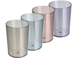 Tazas Para Enjuague Bucal Gran Capacidad Y Diseño Moderno Juego De 4 De Plástico Seguro Para Almacenamiento De Cepillos