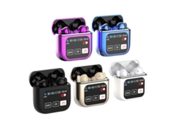 Auriculares Inalámbricos Con Pantalla Táctica, Bluetooth 5.4, Cancelación De Ruido (anc Y Enc), Estéreo, Diseño Intrauditivo.