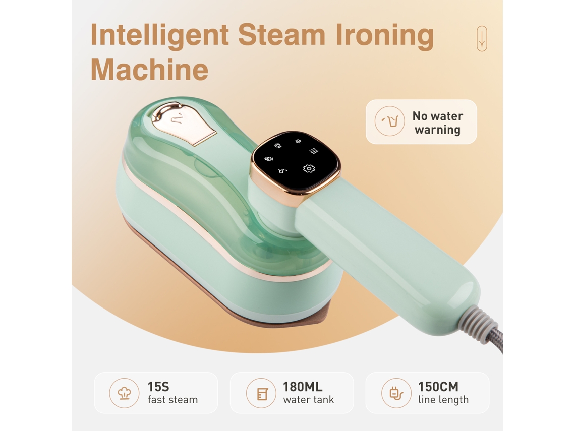 Vaporizador de prendas Eifson de 1200 W con 3 modos de vapor y mango giratorio de 180° (verde)