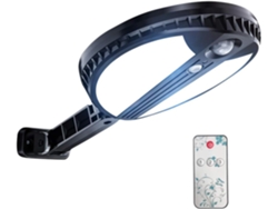 MEOIRUERY Luces solares para exteriores, IP65 a prueba de agua con control remoto, ángulo de luz ajustable para una iluminación óptima, material ABS duradero, f