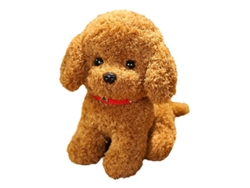 Peluche de perro de 28 cm, cachorro, muñeco de trapo