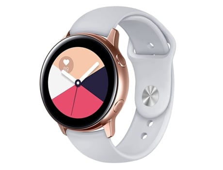 Correa de reloj inteligente para Samsung Galaxy Watch Active2 Versión Bluetooth Correa de silicona inteligente de color sólido de 44 mm, Talla: L (...