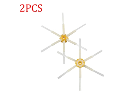 2 piezas de cepillo lateral de 6 brazos para Irobot Roomba 500 600 700 Series 520 610 620 650 760 770 780 Robot repuestos de aspiradora