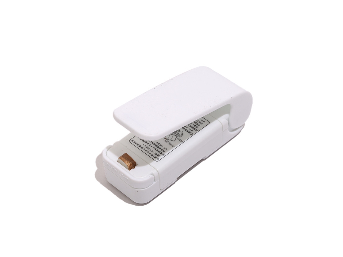 Sellador Termoplástico Para Bolsas De Alimentos, Envasado Y Sellado De Bolsas De Alimentos, Sellador Plástico Doméstico Para Snacks, Color Blanco.
