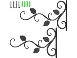 VVJIJILLY Suporte De Plantas Metálico, 12 Polegadas, Gancho De Ferro Forjado Para Jardinagem.