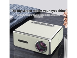 Proyector portátil de 900 lúmenes ANSI, wifi 2.4G+5G, resolución 1080p, pantalla de 200 pulgadas, ideal para el hogar y la oficina.