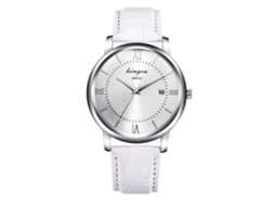 Reloj De Cuarzo Para Hombre Con Correa De Piel Sintética, Estilo Moderno, Números Romanos.