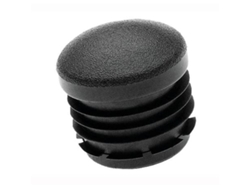 Cantonera redonda 22mm interior negra