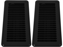 4x10 2 Piezas, Cubierta De Ventilación De Piso Negra, Pulgadas, Paquete De