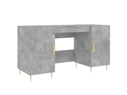 Maison Exclusive - Escritorio Madera De Ingeniería Gris Hormigón 140x50x75 Cm