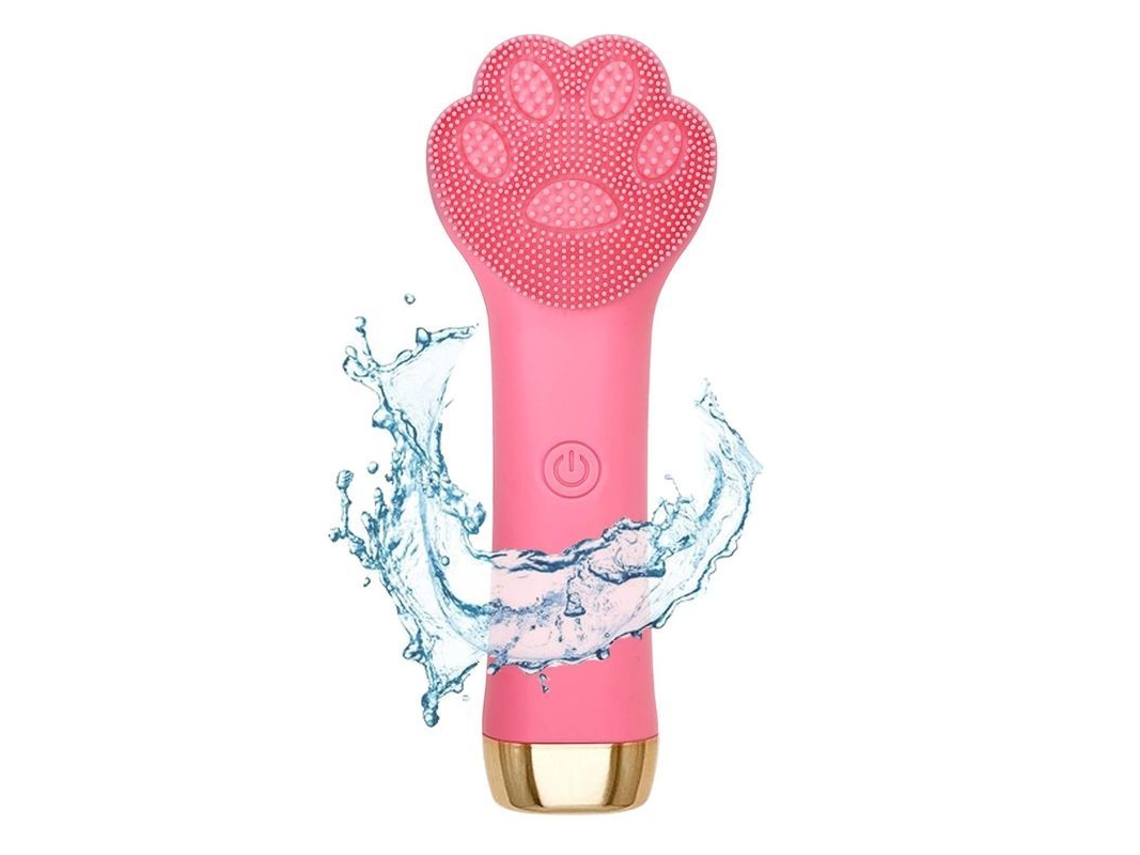 Cepillo De Limpieza Facial Automático Sónico Recargable Con Forma De Pata De Gato Y 5 Modos.