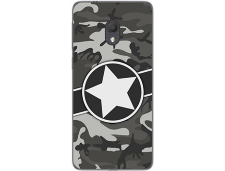 Carcasa Alcatel 1C (2019) TUMUNDOSMARTPHONE Camuflaje 02 Multicolor