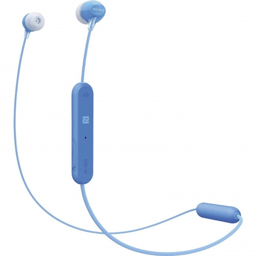 Auriculares Bluetooth SONY Wic300 (In Ear - Micrófono - Azul)