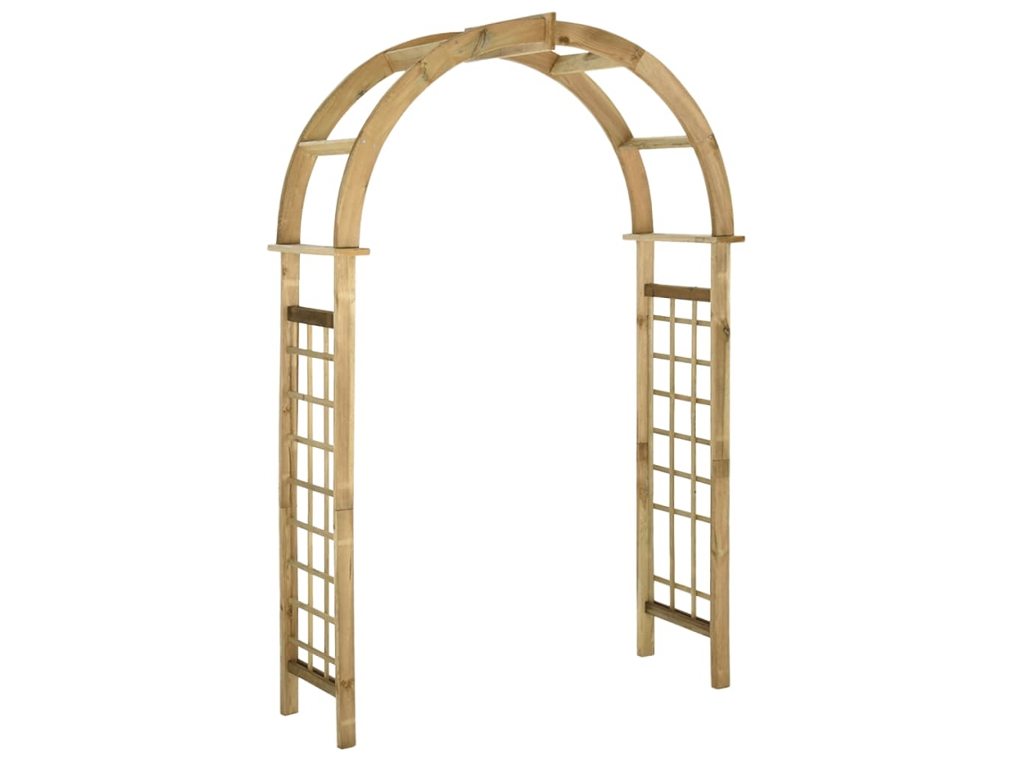 Arco De Jardin VIDAXL Marrón Madera de pino (138 x 58 x 237 cm)