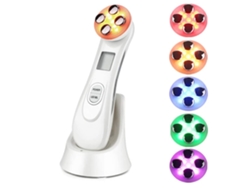 YEMAESRE Máquina de estiramiento de la piel por radiofrecuencia 5 en 1 Masajeador de belleza facial con mesoterapia de iones Rf blanco