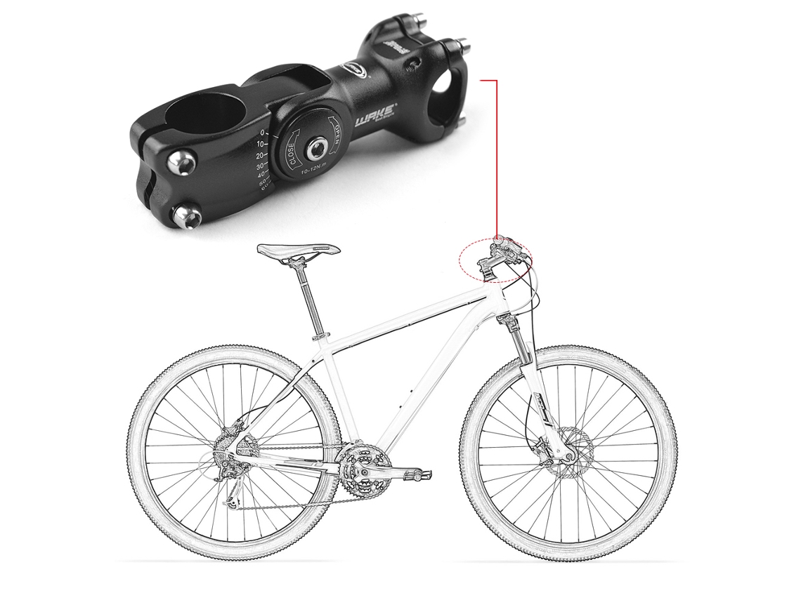 Buje De Manillar Ajustable De 60 Grados, Aleación De Aluminio, Para Bicicleta De Montaña Y Carretera, 25,4 Mm/31,8 Mm