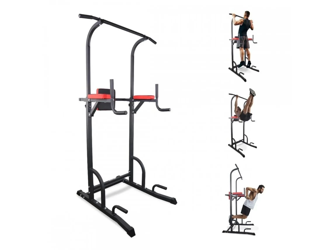 Estación de dominadas , Entrenamiento completo , Respaldo ajustable , Resistente , Acolchado , Acero , Máx. 200 kg , MultiFit