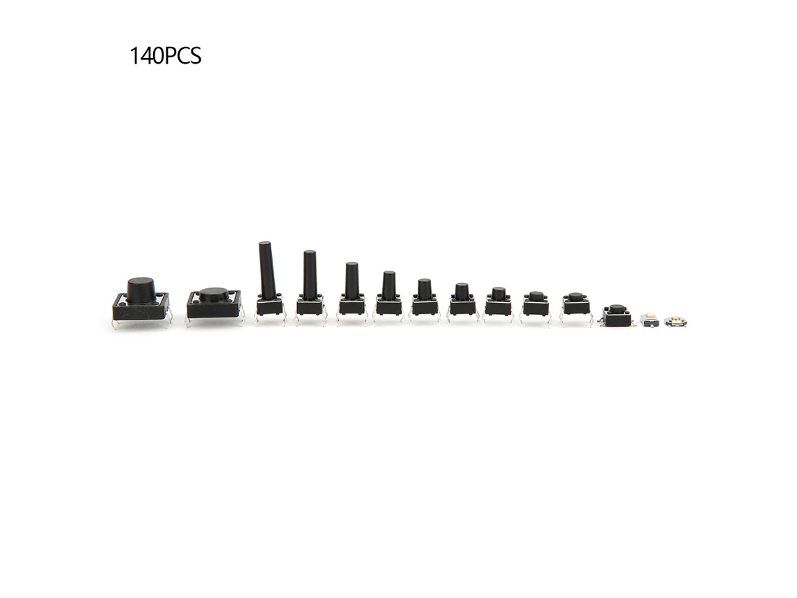 140 Unidades, 14 Valores, Micro Interruptor Pulsador Smd Dip