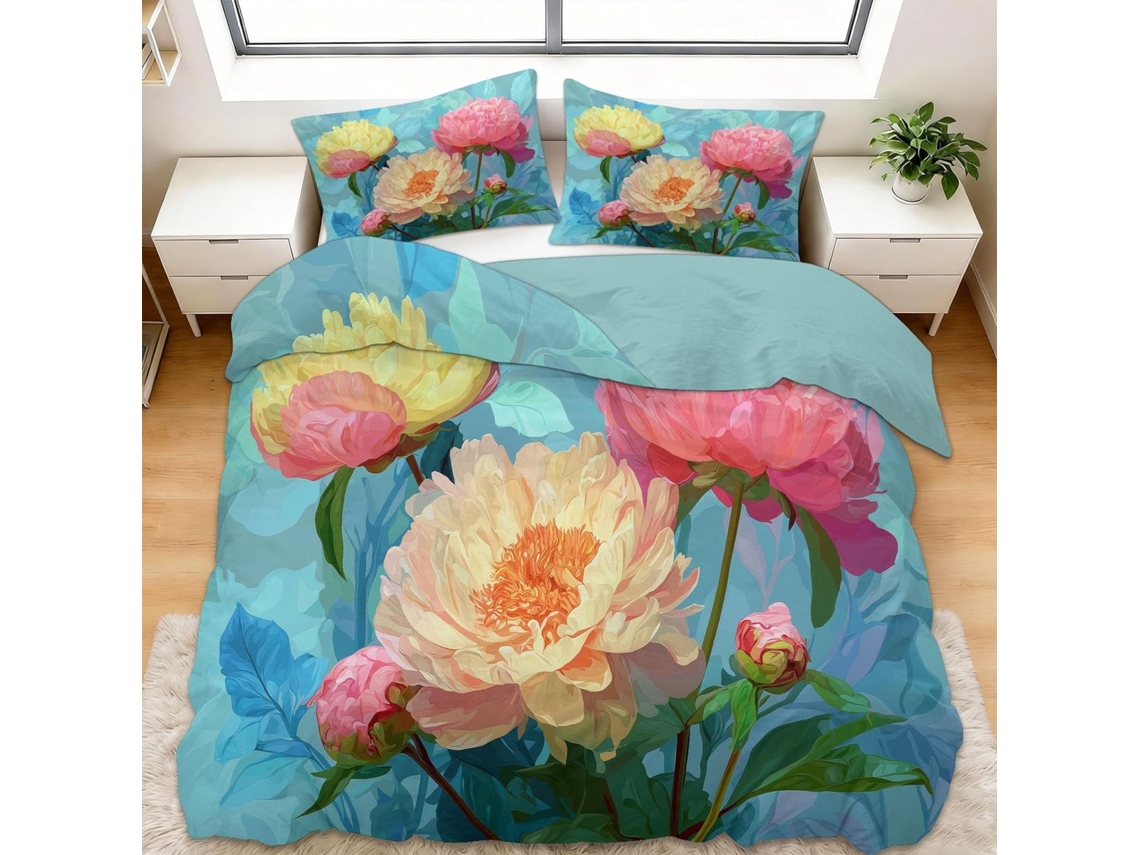 Juego Funda Nórdica Diseño Juego Almohada Funda Ropa Cama Piezas Color 240x260 Cm 240 X 260 65