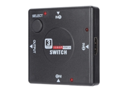 Conmutador De Interfaz Multimedia Hd De 3 Entradas Y 1 Salida Con Compatibilidad Para Ps3/ps4/xbox 360/dvd/skystb 1080p.