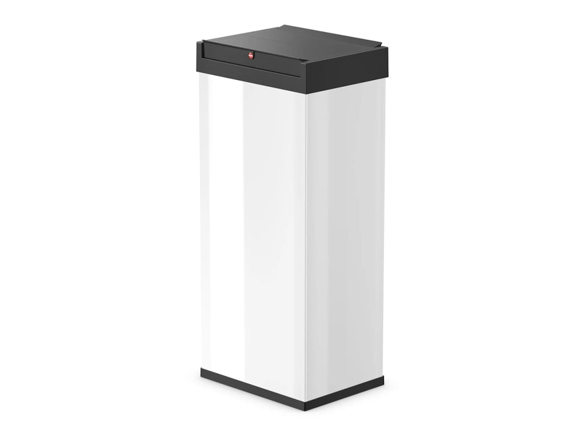 Cubo de basura HAILO Blanco Acero (34 x 26 x 77 cm)