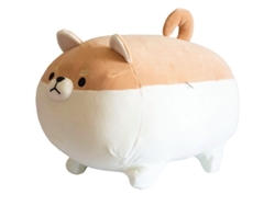 2026-peluche De Perro Shiba Inu Y Corgi, Almohada De Peluche Suave Y Cute, Tamaños 40cm Y 50cm, Marrón