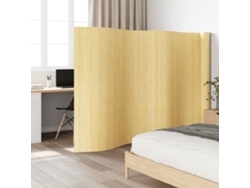 Biombo de bambú de 165 x 800 cm, color natural claro, WSD296930 Adorable Home