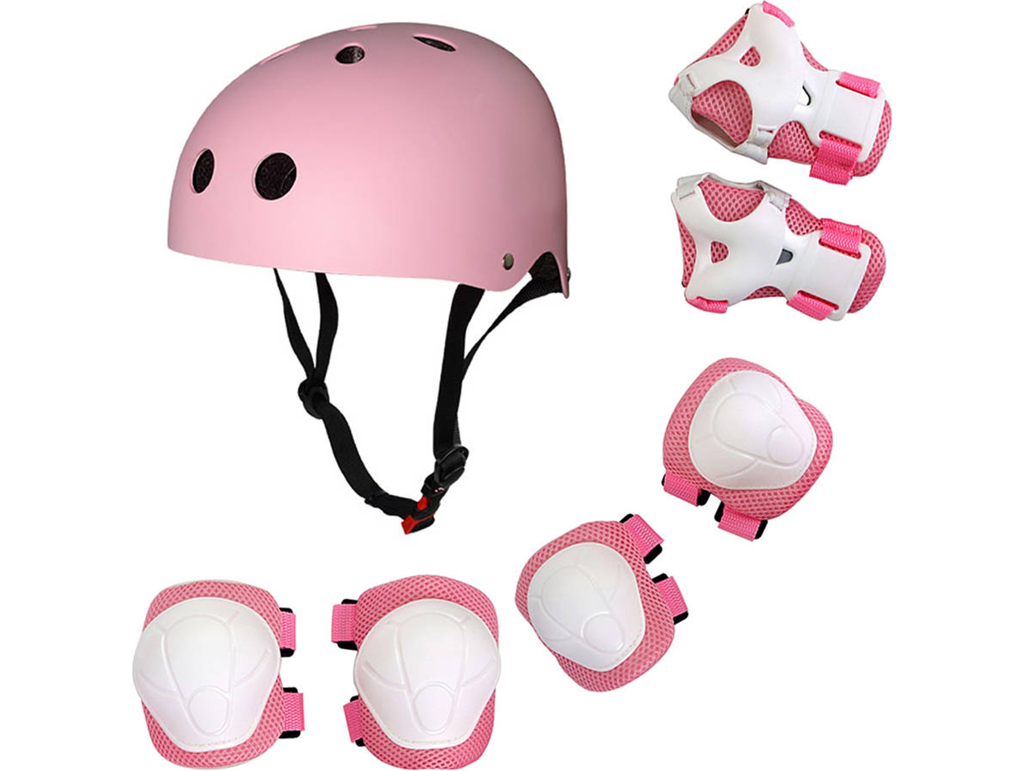 Conjunto de Equipo de Skate Protección para Niños ANSELF Rosa (7)